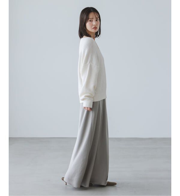 NOBLE「《WEB限定カラー・追加》ドライミックスモールニットプルオーバー」|ニット・セーター|