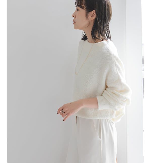 NOBLE「《WEB限定カラー・追加》ドライミックスモールニットプルオーバー」|ニット・セーター|