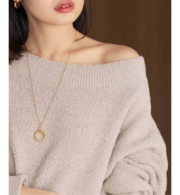 NOBLE「《WEB限定カラー・追加》ドライミックスモールニットプルオーバー」|ニット・セーター|