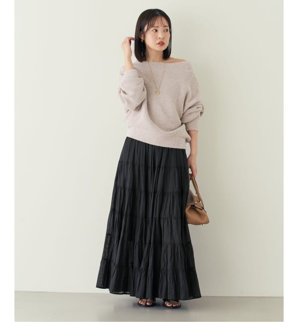 NOBLE「《WEB限定カラー・追加》ドライミックスモールニットプルオーバー」|ニット・セーター|