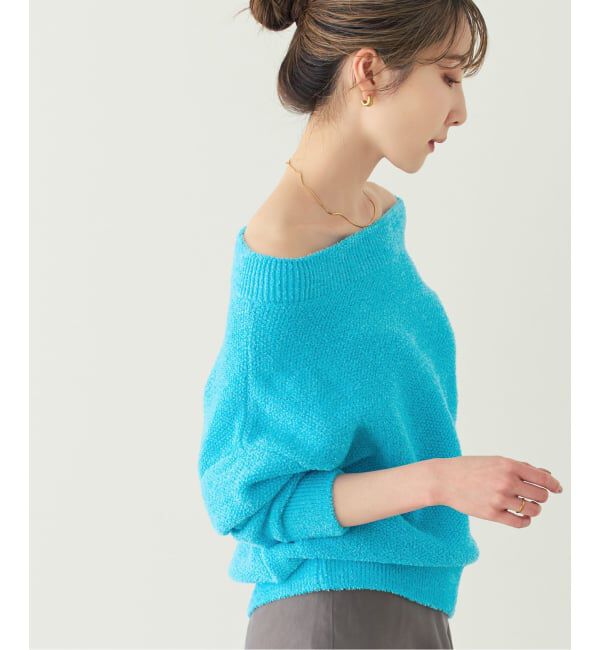 NOBLE「《WEB限定カラー・追加》ドライミックスモールニットプルオーバー」|ニット・セーター|