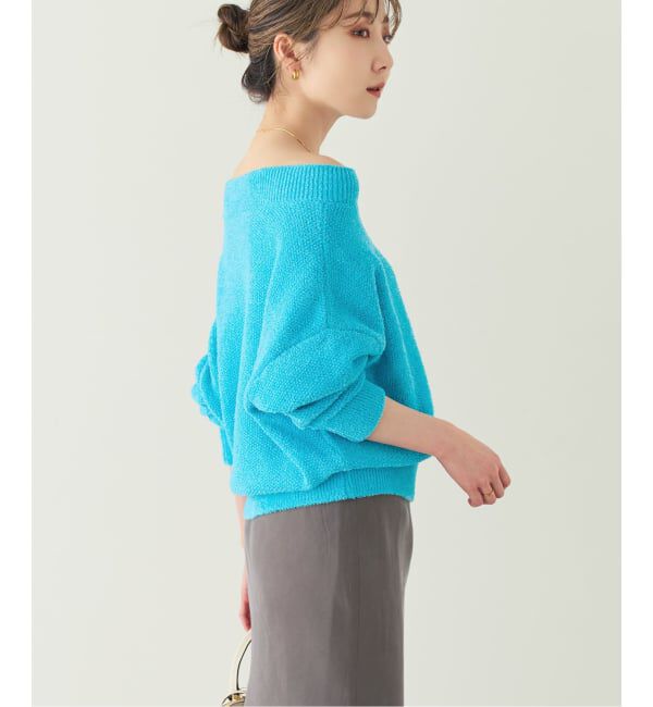 NOBLE「《WEB限定カラー・追加》ドライミックスモールニットプルオーバー」|ニット・セーター|