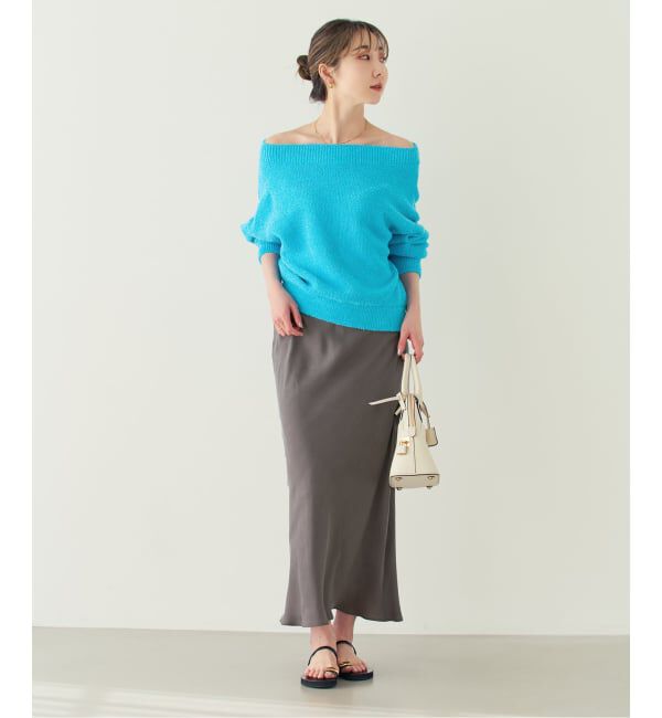 NOBLE「《WEB限定カラー・追加》ドライミックスモールニットプルオーバー」|ニット・セーター|