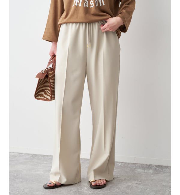 Spick and Span「ドライギャバイージースラックスパンツ」|スラックス|