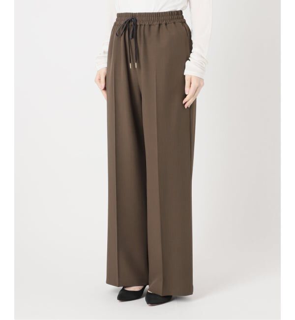 Spick and Span「ドライギャバイージースラックスパンツ」|スラックス|