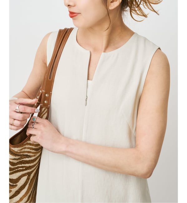 Spick and Span「メランジIラインワンピース」|ワンピース|