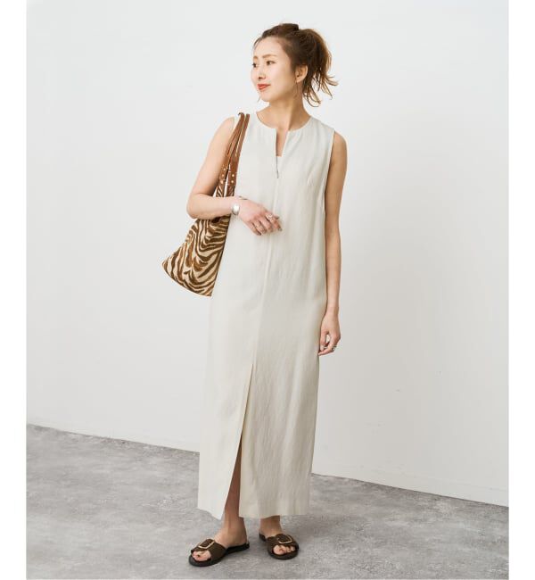 Spick and Span「メランジIラインワンピース」|ワンピース|