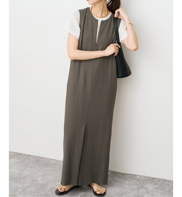 Spick and Span「メランジIラインワンピース」|ワンピース|