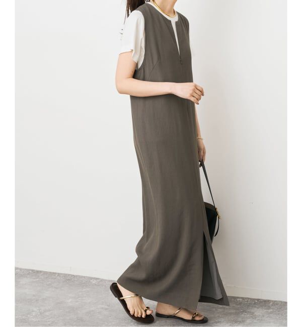 Spick and Span「メランジIラインワンピース」|ワンピース|