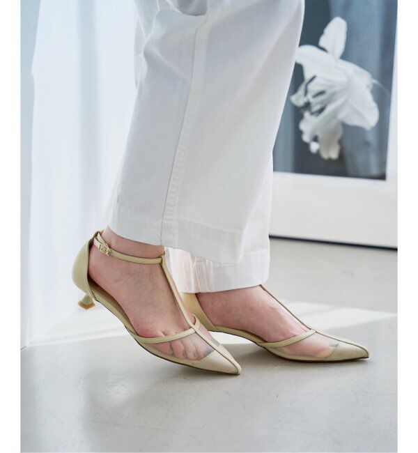  「《追加》3.5cmTストラップシアーパンプス」|パンプス|