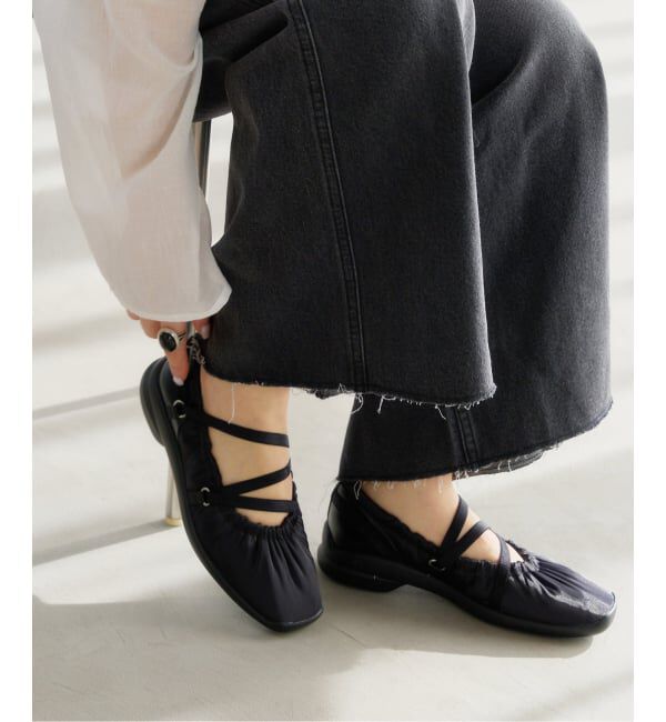  「《追加》Lエラスティックスニーカー」|スニーカー|ブラック C