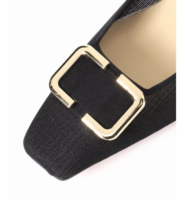  「5cmスクエアチュールバックルパンプス」|パンプス|