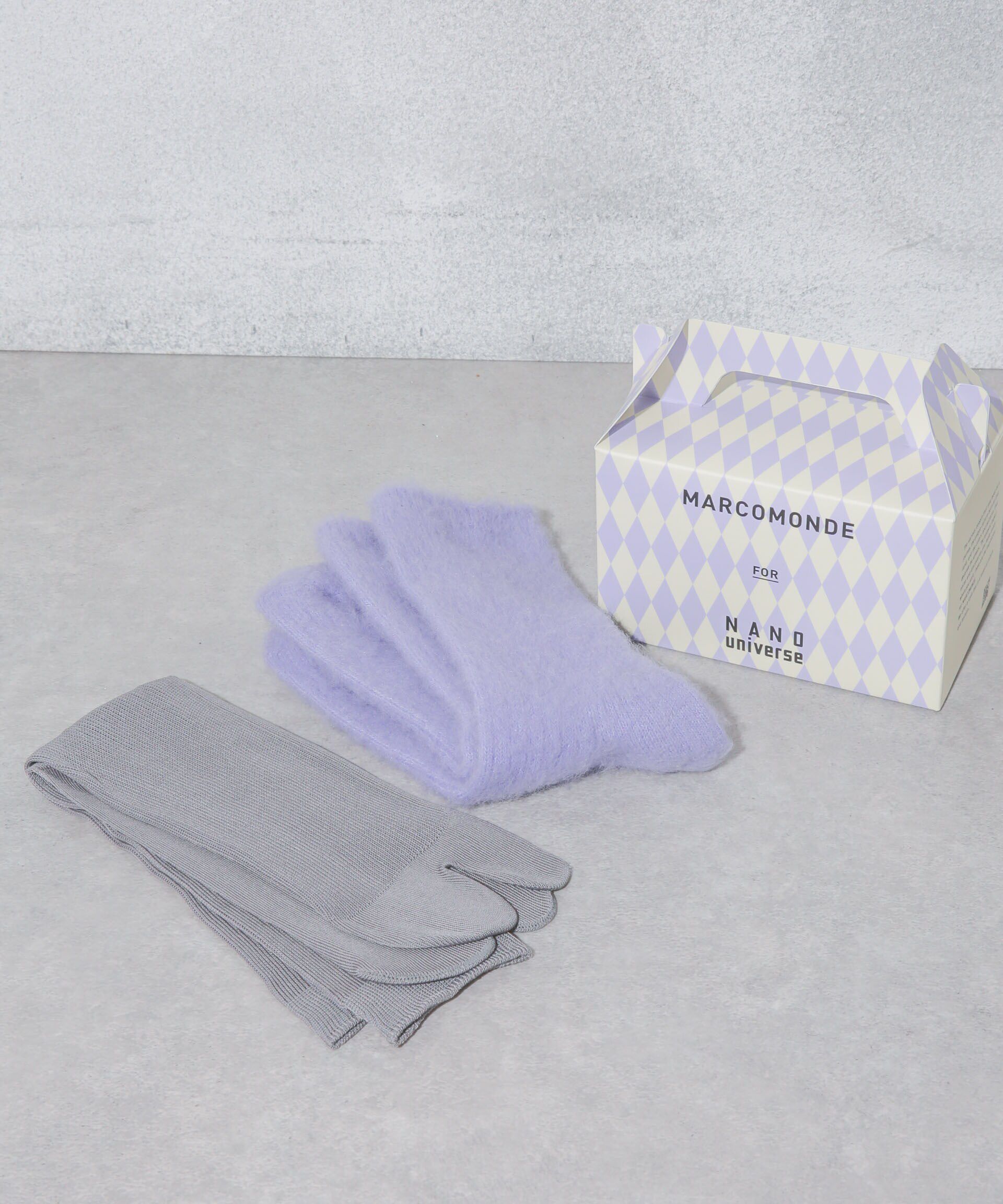 nano･universe「MARCOMONDE/別注 ボックスセット」|ソックス|パターン1