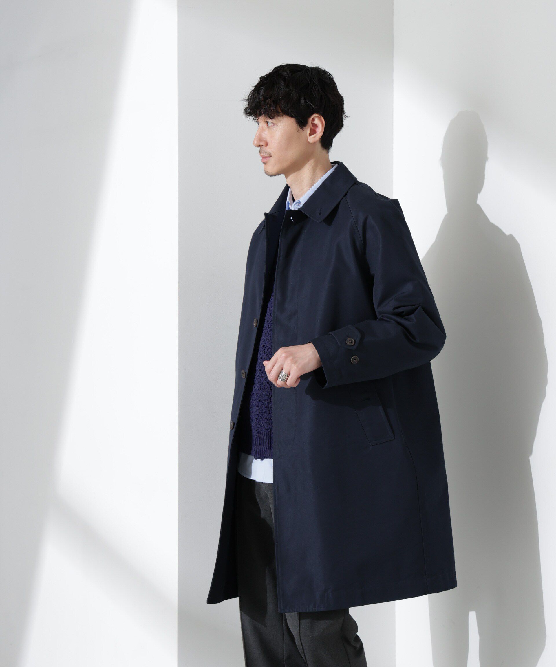 nano･universe「撥水ギャバラグランステンカラーコート」|その他|