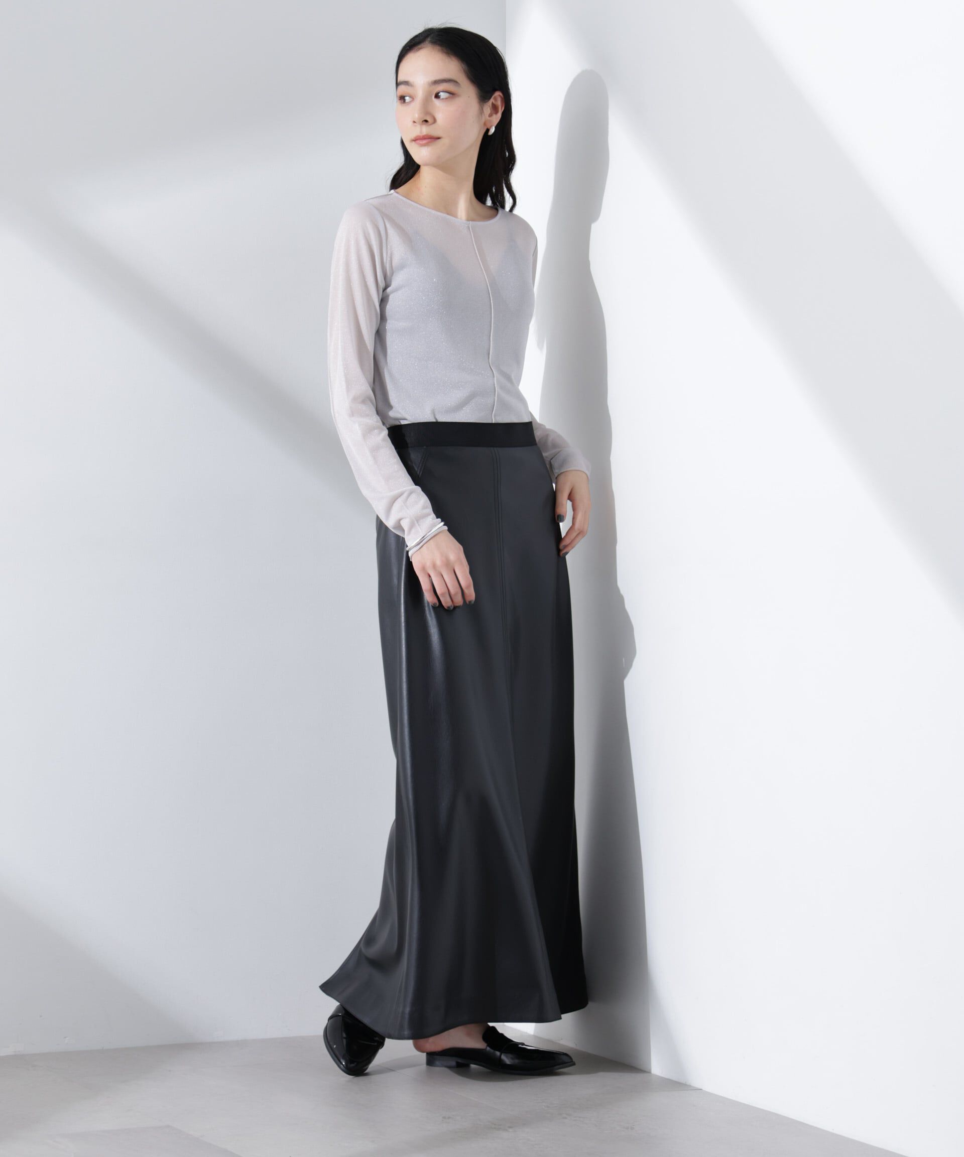 nano･universe「ラメシアーカットトップス」|Tシャツ・カットソー|