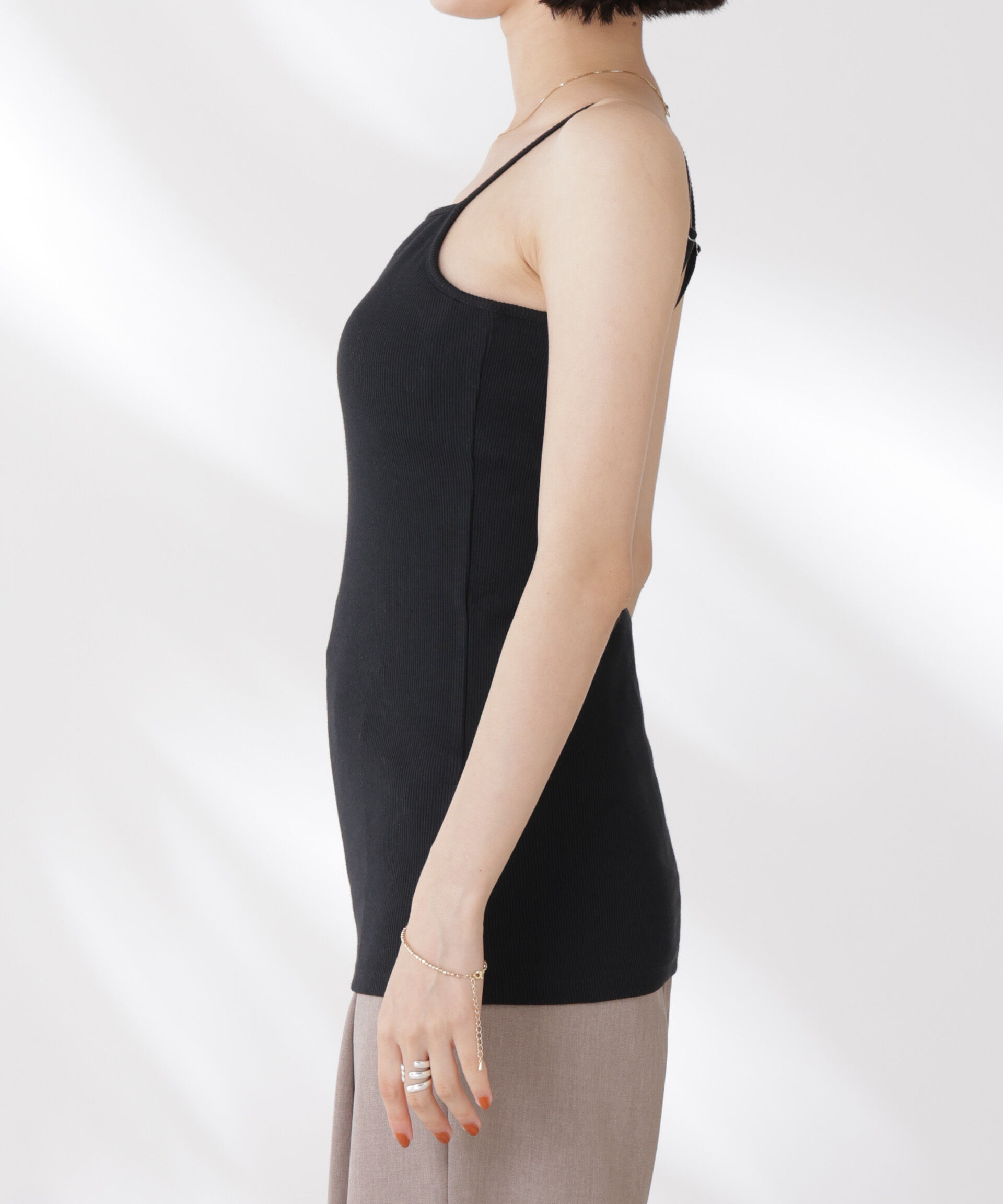 nano･universe「抗菌防臭・接触冷感機能 カップ付きキャミソール」|Tシャツ・カットソー|