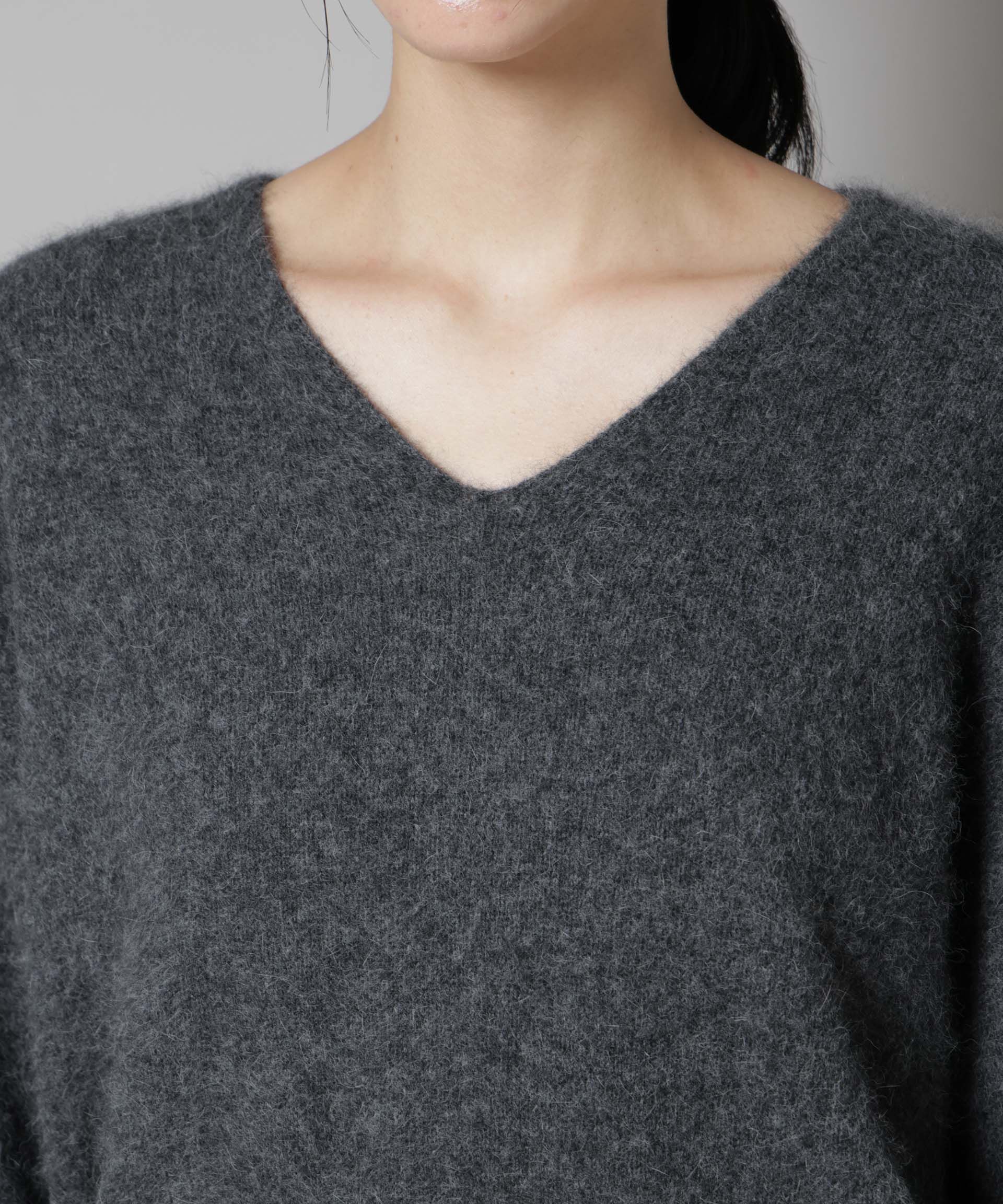 nano･universe「ウォッシャブルフォックスVネックニットプルオーバー」|ニット・セーター|