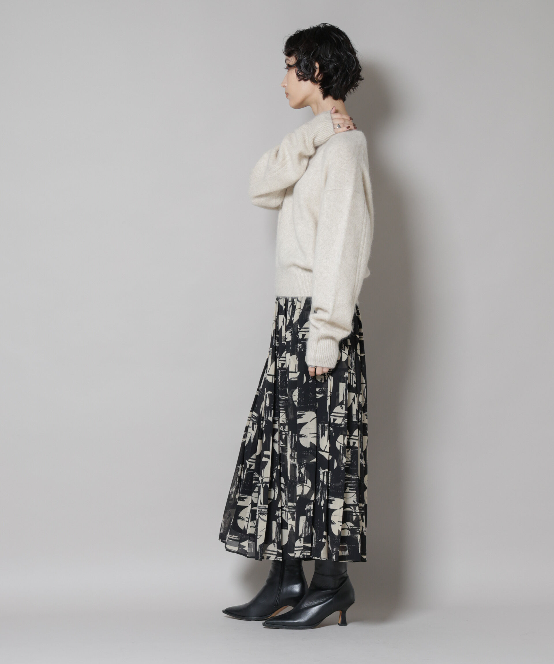 nano･universe「ウォッシャブルフォックスVネックニットプルオーバー」|ニット・セーター|