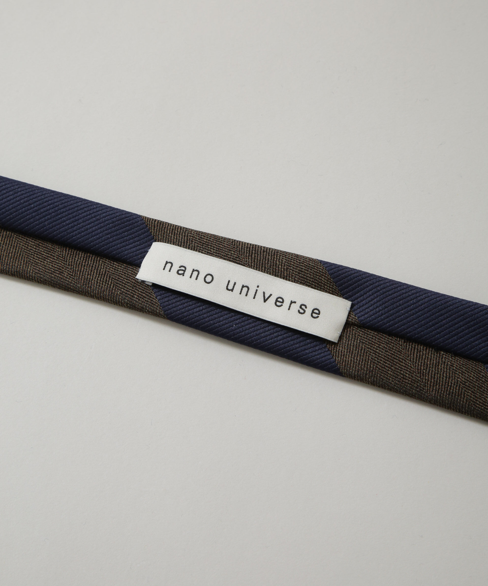 nano･universe「京都西陣ウォッシャブルストライプネクタイ 1」|ネクタイ・蝶ネクタイ|
