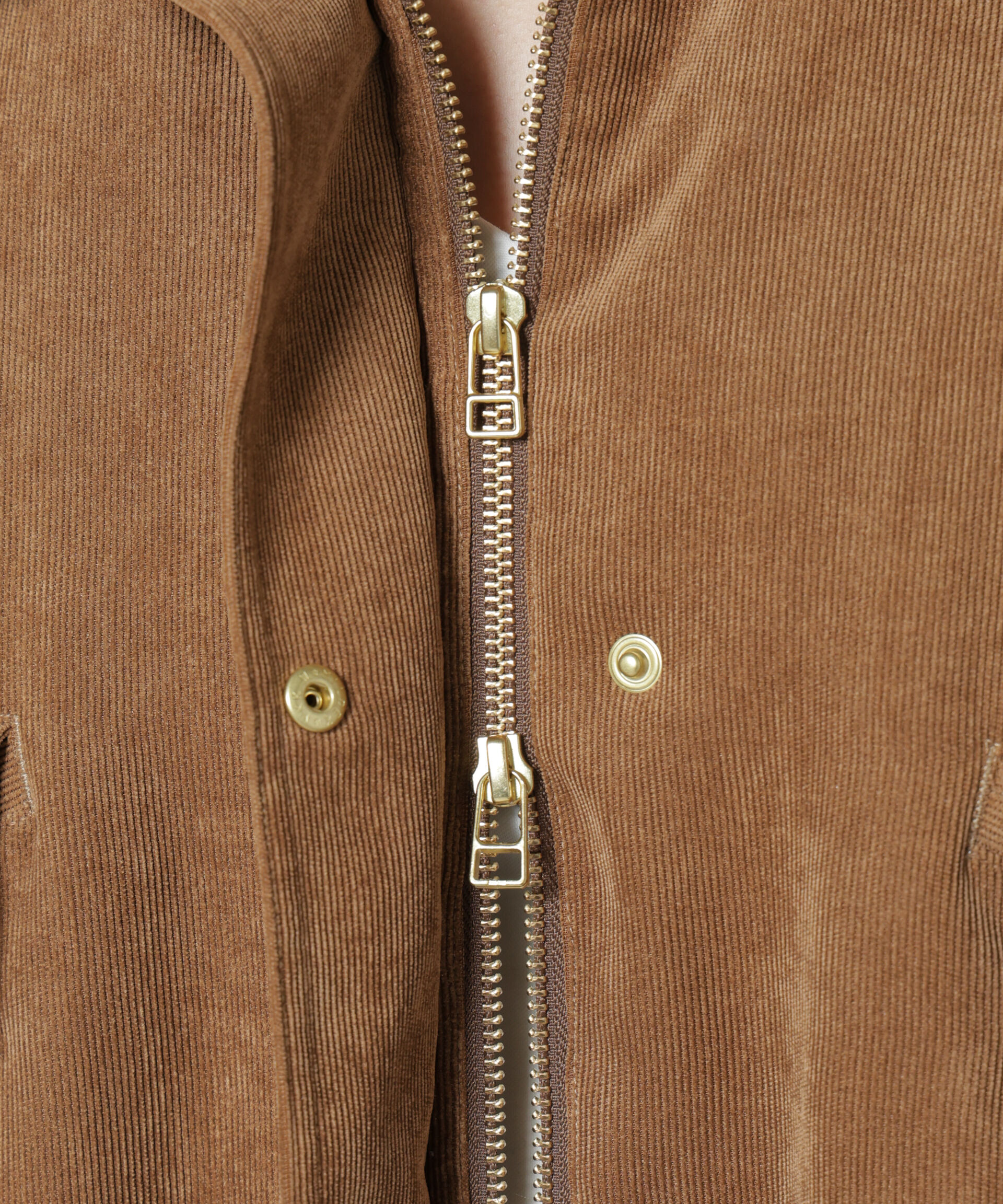 nano･universe「ボア衿付きコーデュロイ中綿ブルゾン」|ブルゾン・スタジャン|