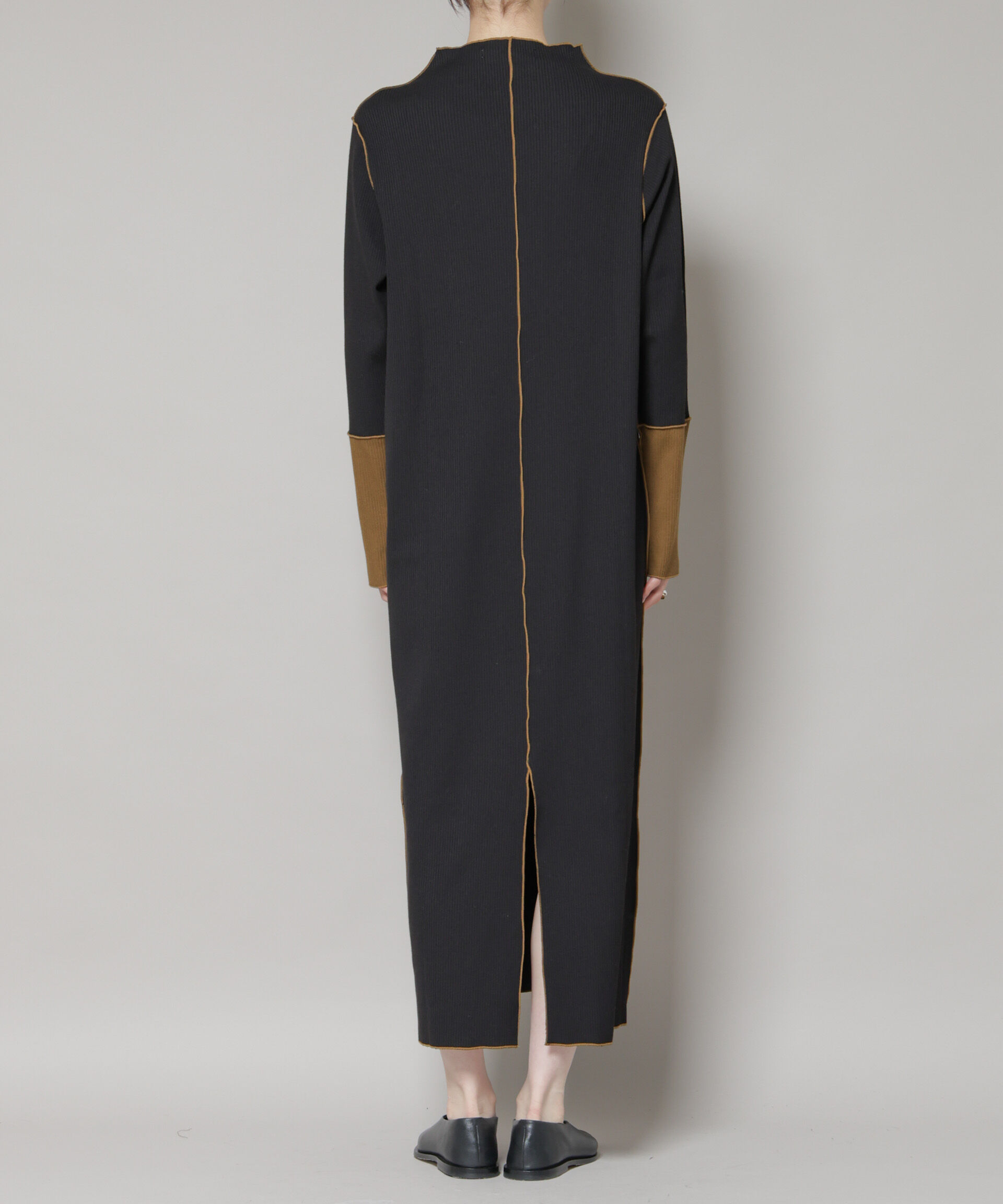 nano･universe「テレコリブ配色メローワンピース」|ワンピース|