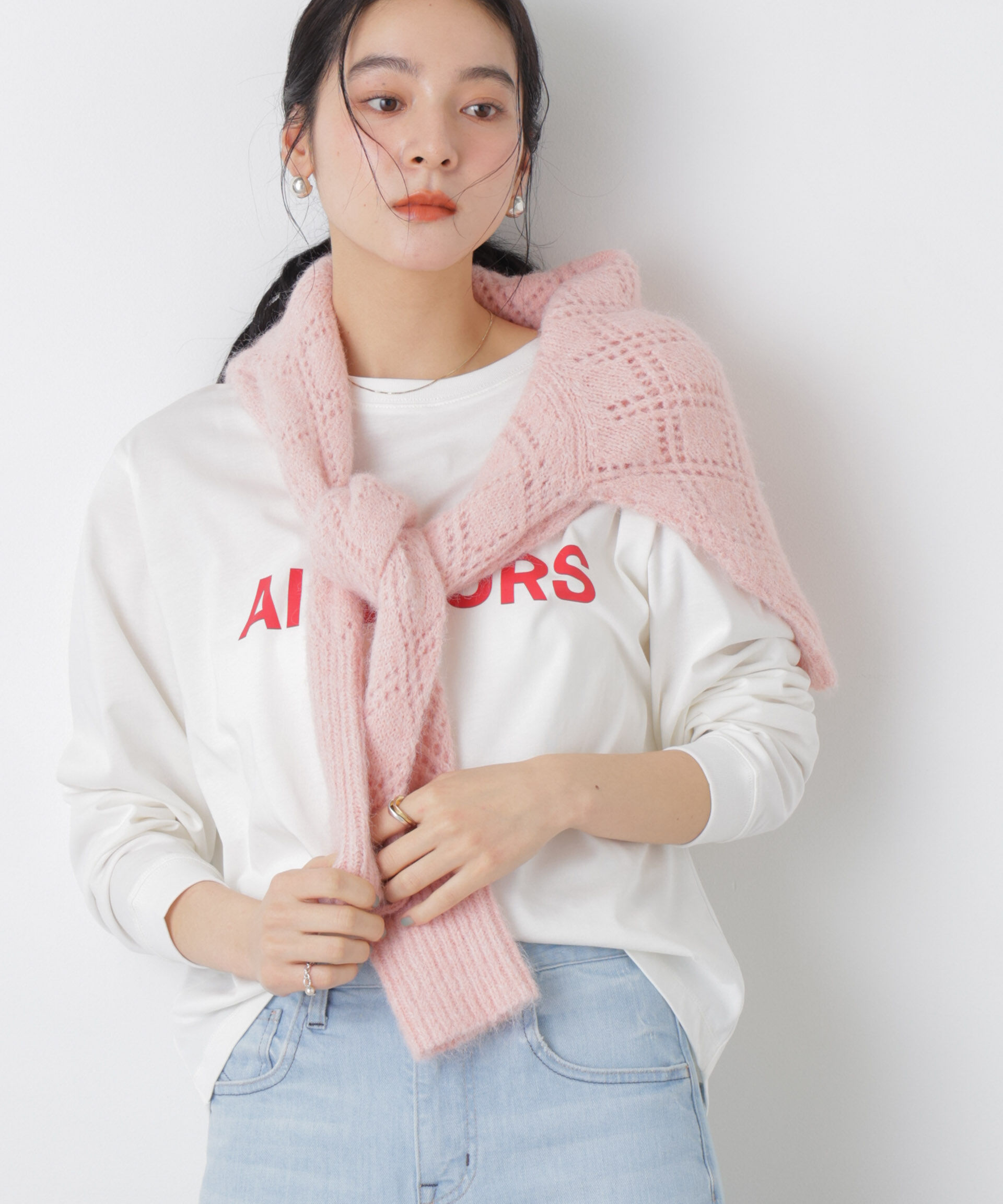 nano･universe「ロゴプリントロングスリーブTシャツ」|Tシャツ・カットソー|パターン21