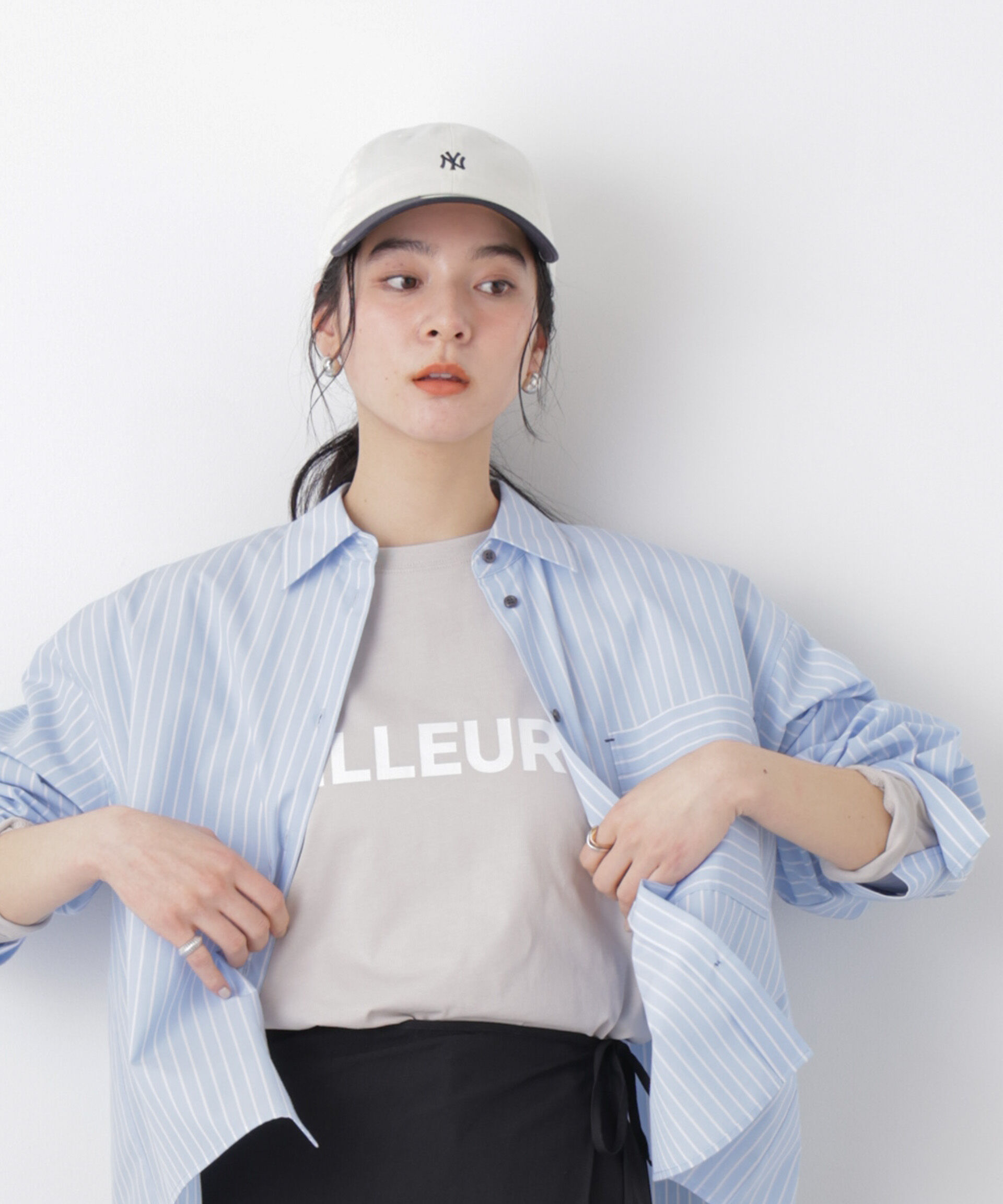 nano･universe「ロゴプリントロングスリーブTシャツ」|Tシャツ・カットソー|