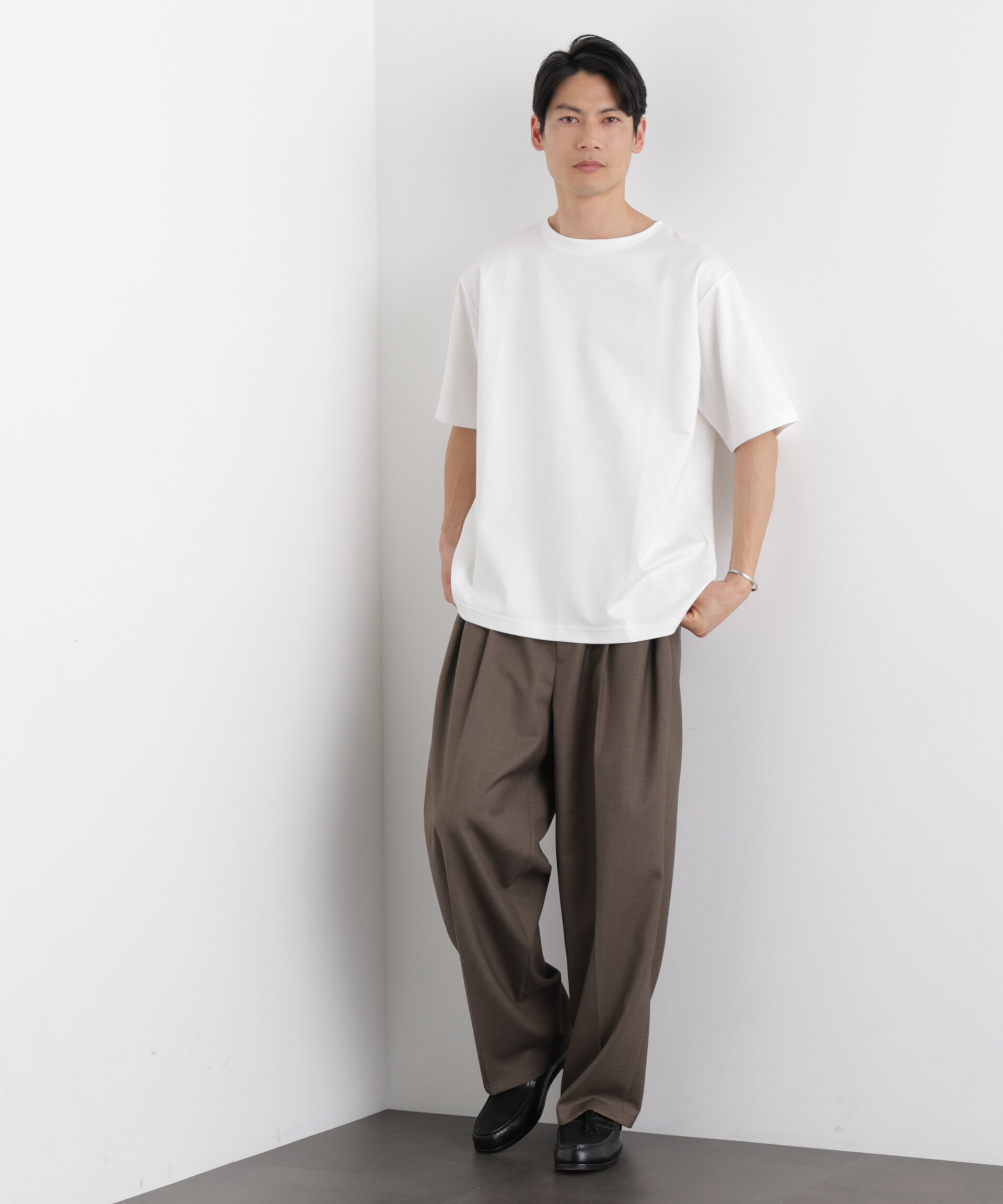 nano･universe「モクロディ ボートネック Tシャツ」|Tシャツ・カットソー|