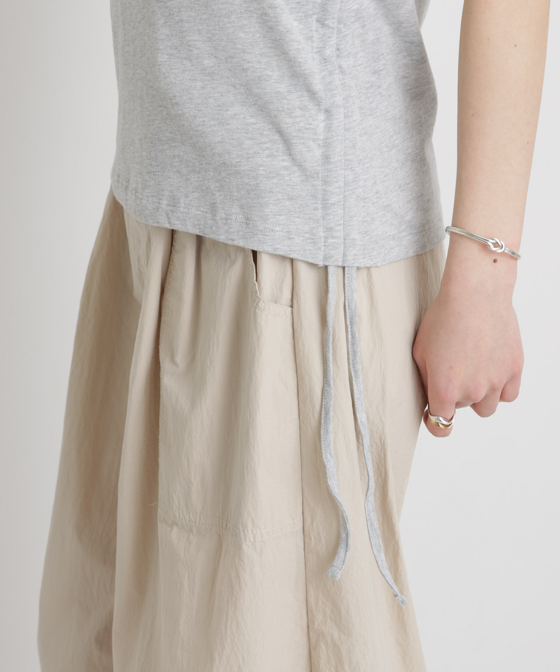 nano･universe「BOOKCLUB/別注 Raglan shirring shirts」|Tシャツ・カットソー|