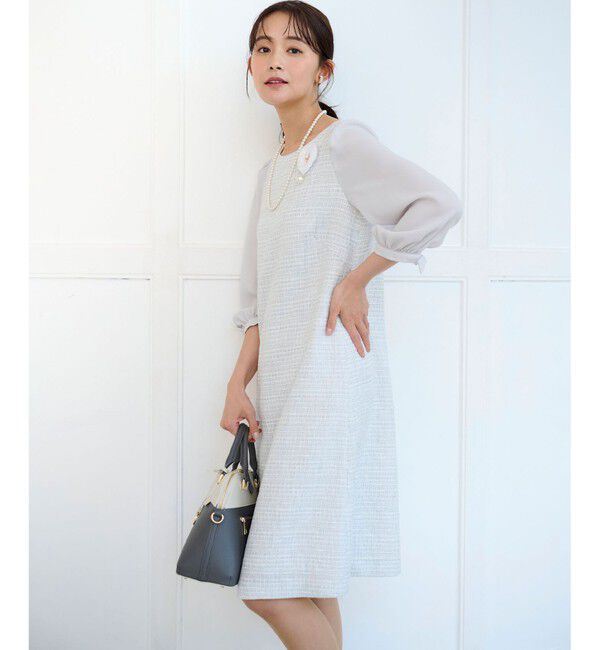 組曲「【KUMIKYOKU NAVY】ラメループモールツイード ワンピース」|ワンピース|ﾗｲﾄｸﾞﾚ