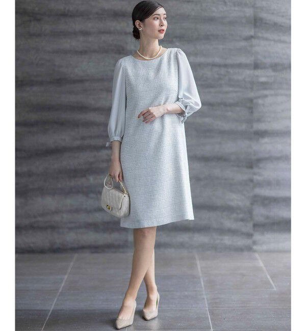 組曲「【KUMIKYOKU NAVY】ラメループモールツイード ワンピース」|ワンピース|