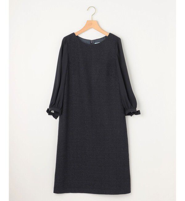 組曲「【KUMIKYOKU NAVY】ラメループモールツイード ワンピース」|ワンピース|