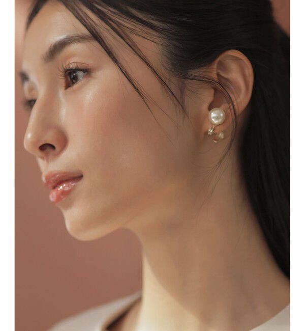 組曲「リボンパール2WAYイヤリング」|イヤリング|