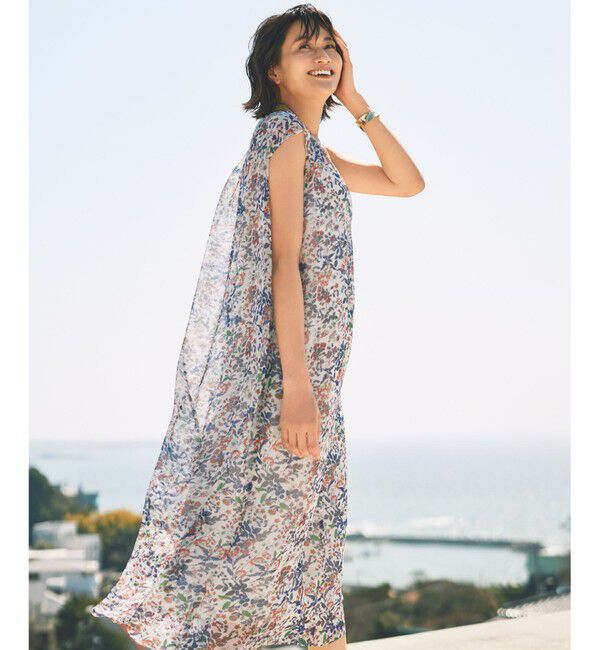 自由区「ボタニカルフラワープリント ワンピース」|ワンピース|