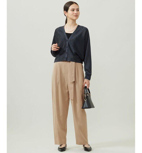 自由区「【カタログ掲載】カラーミックスラメ カーディガン」|カーディガン|