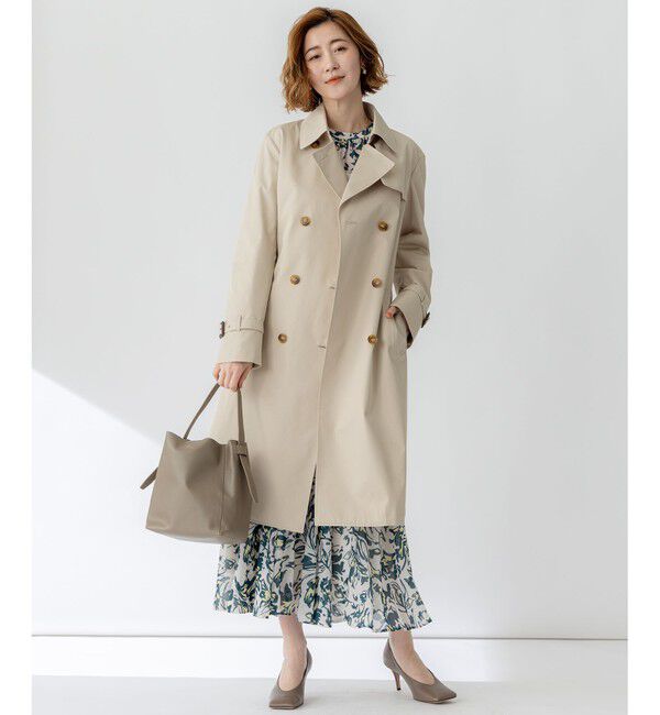 23区「エアータンブラー TCギャバジン ロング トレンチコート」|トレンチコート|