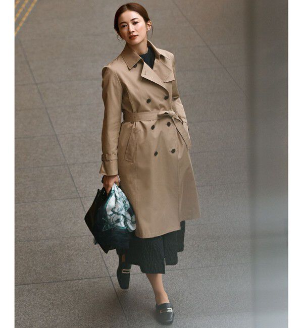 23区「エアータンブラー TCギャバジン ロング トレンチコート」|トレンチコート|