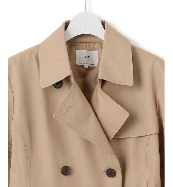 23区「エアータンブラー TCギャバジン ロング トレンチコート」|トレンチコート|