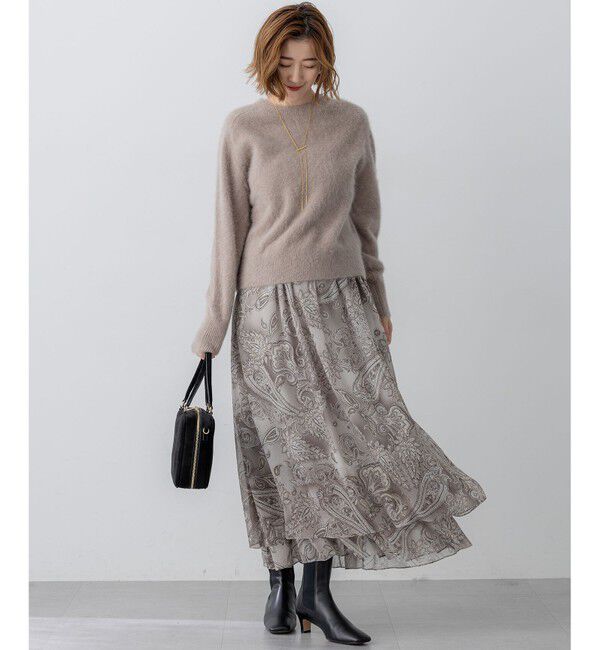 23区「フォックスカシミヤファー ショート丈 ニット」|ニット・セーター|