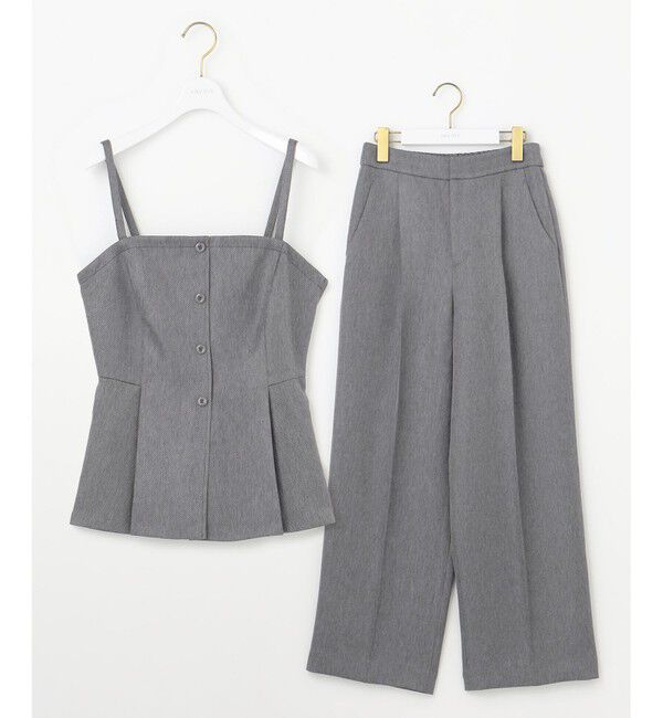 any SiS「【洗える】ビスチェ & ワイドパンツ セット」|スーツ|