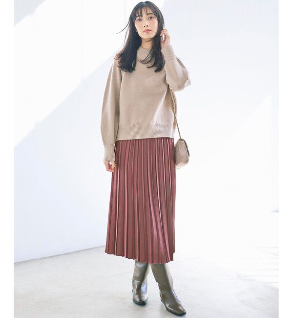 ANY SIS「【2SET】ボリューム ニット&times;プリーツ スカート セット」|スーツ|ｸﾞﾚｰｼﾞ
