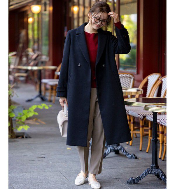 ANY SIS「ウールライクロング チェスターコート」|チェスターコート|