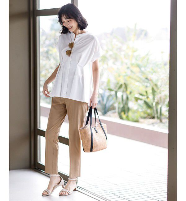 ANY SIS「エアリーストレッチ テーパードパンツ」|その他|