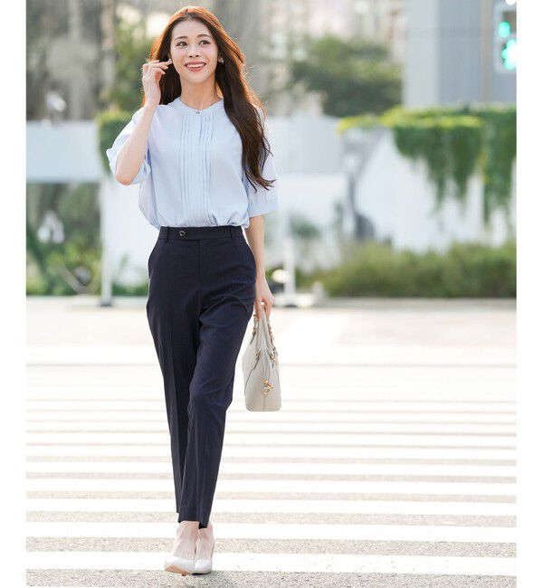 ANY SIS「エアリーストレッチ テーパードパンツ」|その他|