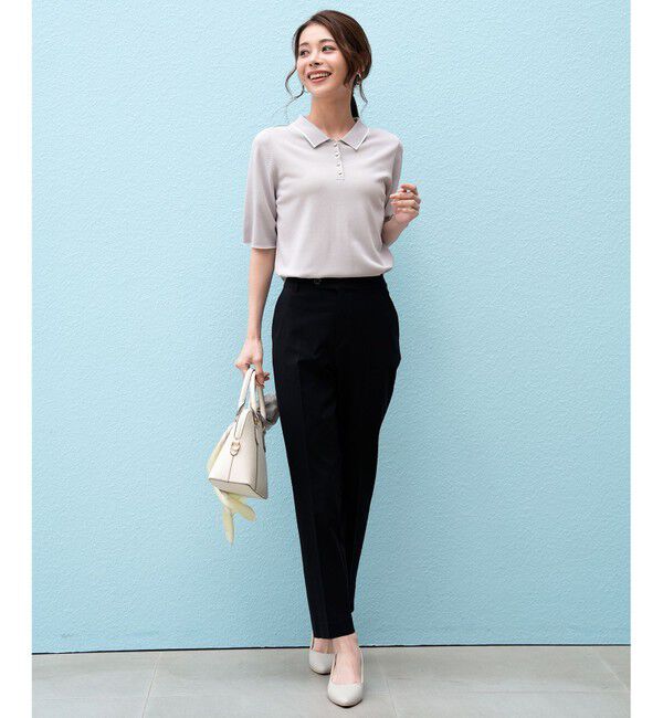 ANY SIS「エアリーストレッチ テーパードパンツ」|その他|