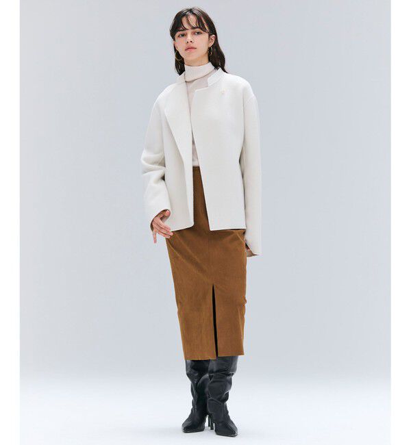 BEIGE,「【洗える・VERY NaVY掲載】LA MONNAIE / バイカラーウールタートルニット」|ニット・セーター|