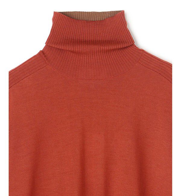 BEIGE,「【洗える・VERY NaVY掲載】LA MONNAIE / バイカラーウールタートルニット」|ニット・セーター|