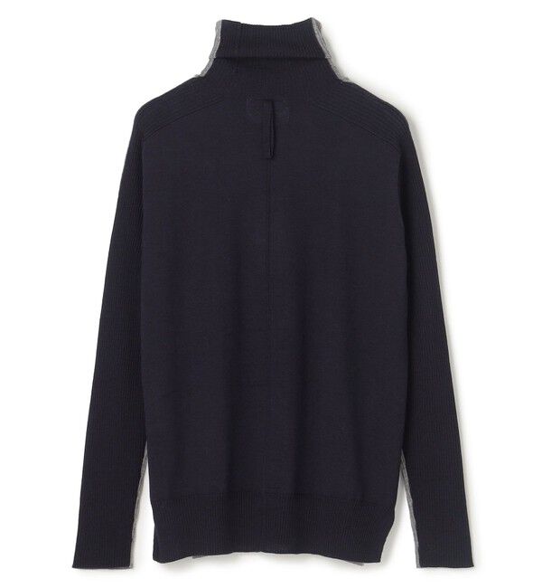 BEIGE,「【洗える・VERY NaVY掲載】LA MONNAIE / バイカラーウールタートルニット」|ニット・セーター|