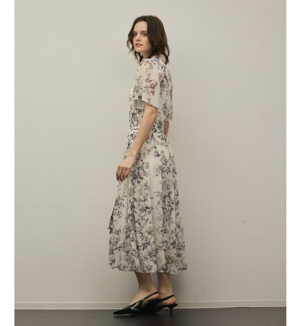 Diagram「【スタイリスト木津明子さんインスタライブ紹介】フラワープリントシャツフレアワンピース」|ワンピース|