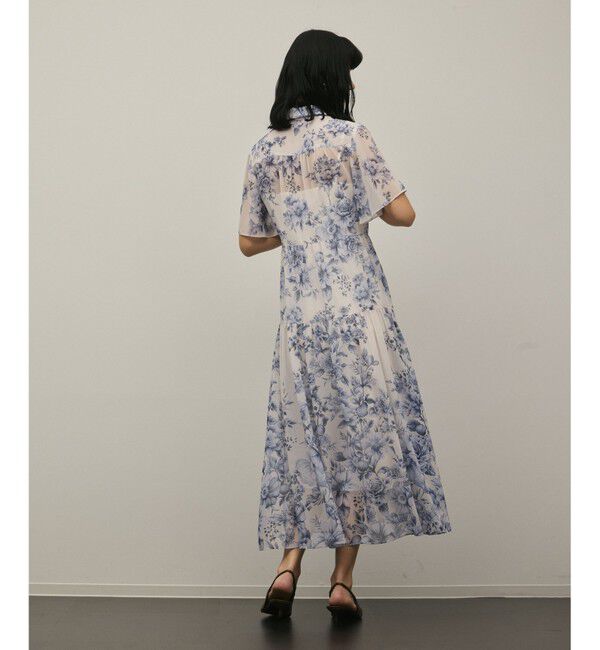 Diagram「【スタイリスト木津明子さんインスタライブ紹介】フラワープリントシャツフレアワンピース」|ワンピース|